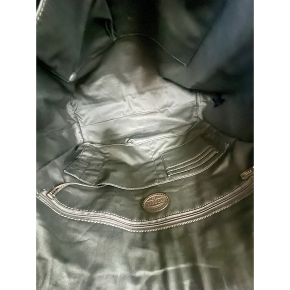 Fossil Rachel Taupe Leather Large Tote Bag Zip Top Shoulder Work Laptop Purse - Picture 8 of 16